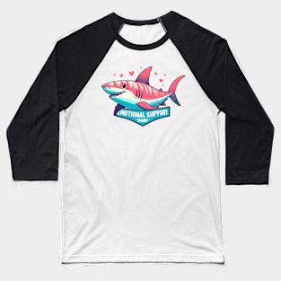 Cute Emotional Support Shark Baseball T-Shirt